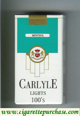 Carlyle 100s Lights Menthol cigarettes
